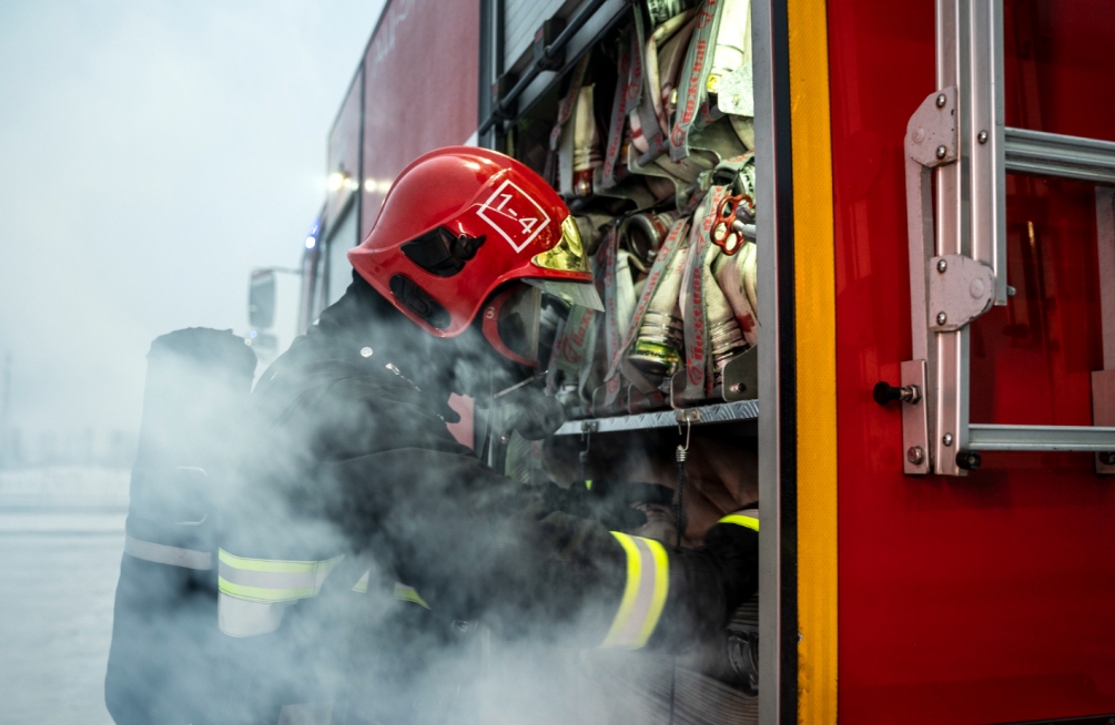 Pożar składowiska odpadów na Dolnym Śląsku: 48 strażaków walczyło z płomieniami